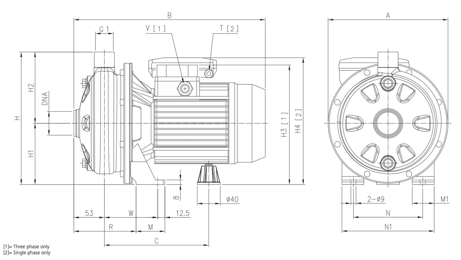 Máy Bơm Ly Tâm Ebara CDX Inox 304 IE2 | 15m³/h 8 Bar