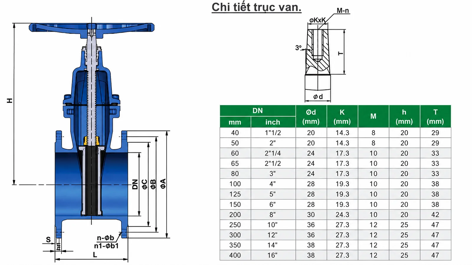 Van Cổng Đệm Đàn Hồi Tecofi PN10/16 gang dẻo GGG50 EN 558-1