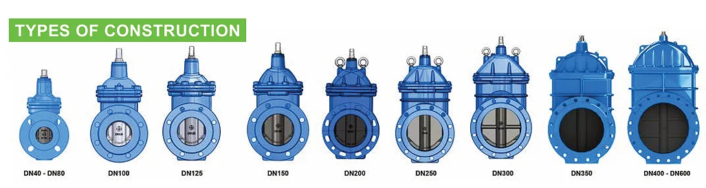 Van Cổng Đệm Đàn Hồi Tecofi PN10/16 gang dẻo GGG50 EN 558-1