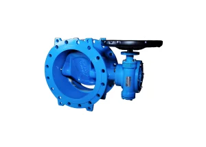 Van Bướm Hai Lệch Tâm Tecofi PN16 Hộp Số IP67 Tay Quay