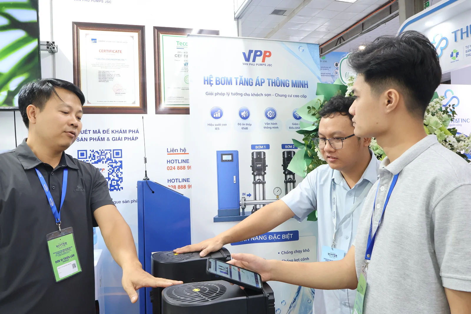 Công ty Cổ phần Bơm Văn Phú ghi dấu ấn tại Vietnam Water Week 2026 với giải pháp hệ bơm tăng áp thông minh 